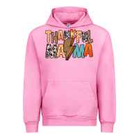 Fuchsia Pink Thankful Mama Urban Hoodie - MaliasSmallBusiness