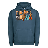 Pigment Midnight Navy Thankful Mama Urban Hoodie - MaliasSmallBusiness