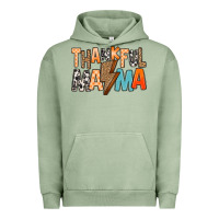 Pigment Oil Green Thankful Mama Urban Hoodie - MaliasSmallBusiness