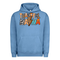 Pigment Pebble Blue Thankful Mama Urban Hoodie - MaliasSmallBusiness