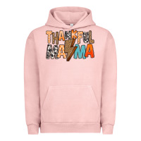 Pigment Salmon Thankful Mama Urban Hoodie - MaliasSmallBusiness