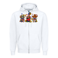 White american gnomes Zipper Hoodie - FaDigitalArtStudio