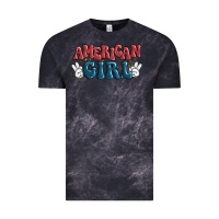 Cloud Black american girl Vintage Tee - MaliasSmallBusiness