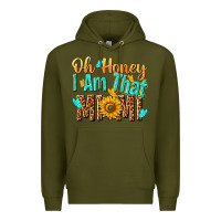Army Green oh honey i am that mimi nca Premium Hoodie - NancyCooperArtShop