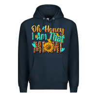 Navy oh honey i am that mimi nca Premium Hoodie - NancyCooperArtShop