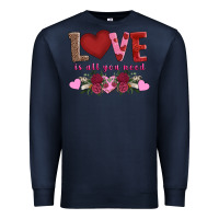 Navy love is all you need Premium Sweatshirt - AdoDesignShop