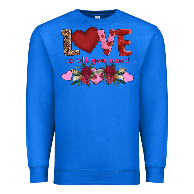 Love Is All You Need Premium Sweatshirt by AdoDesignShop | Teevron