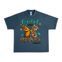 Midnight Navy created with a purpose ephesians 2 10 Urban Heavy Tee - RanaPortraitStore