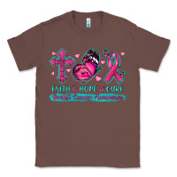 Chestnut Faith Hope Cure Breast Cancer Awareness Classic Tee - texasbilliewilder