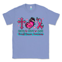 Faith Hope Cure Breast Cancer Awareness Classic Tee | Teevron