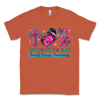 Copper Faith Hope Cure Breast Cancer Awareness Classic Tee - texasbilliewilder