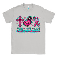 Moon Dust Faith Hope Cure Breast Cancer Awareness Classic Tee - texasbilliewilder