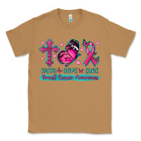 Toasted Coconut Faith Hope Cure Breast Cancer Awareness Classic Tee - texasbilliewilder