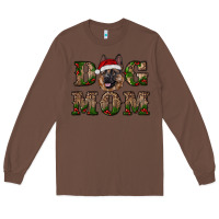 Chestnut chriistmas dog mom with german shepherd Long Sleeve Tee - RanaPortraitStore
