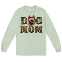 Matcha chriistmas dog mom with german shepherd Long Sleeve Tee - RanaPortraitStore