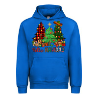 Cobalt Feliz Navidad Urban Hoodie - NancyCooperArtShop
