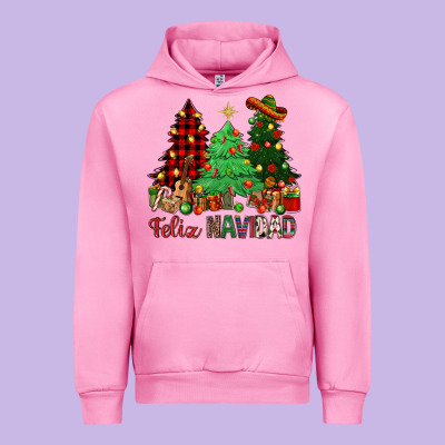 Feliz Navidad Urban Hoodie Designed By Nancycooperartshop
