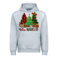 Heather Grey Feliz Navidad Urban Hoodie - NancyCooperArtShop
