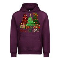 Mauve Wine Feliz Navidad Urban Hoodie - NancyCooperArtShop