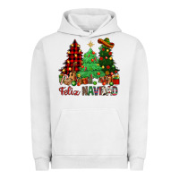 Pigment Lunar Rock Feliz Navidad Urban Hoodie - NancyCooperArtShop