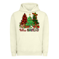 Pigment Pistachio Feliz Navidad Urban Hoodie - NancyCooperArtShop