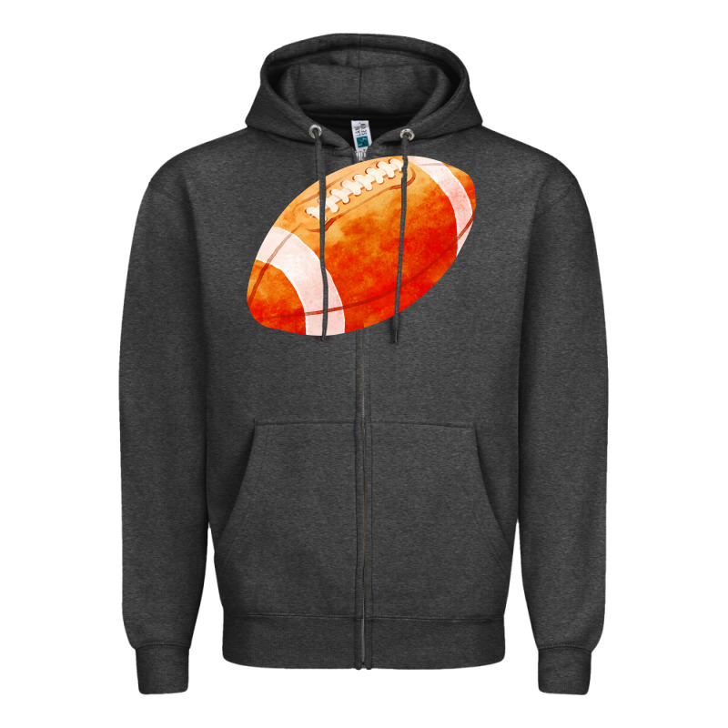 American Football  Pigskin  Gridiron Football Zipper Hoodie by FaDigitalArtStudio | Teevron
