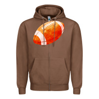 Chestnut american football  pigskin  gridiron football Zipper Hoodie - FaDigitalArtStudio
