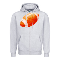 Heather Grey american football  pigskin  gridiron football Zipper Hoodie - FaDigitalArtStudio