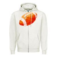 Oatmeal Heather american football  pigskin  gridiron football Zipper Hoodie - FaDigitalArtStudio