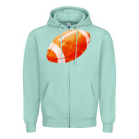 Seafoam american football  pigskin  gridiron football Zipper Hoodie - FaDigitalArtStudio