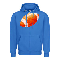 True Royal american football  pigskin  gridiron football Zipper Hoodie - FaDigitalArtStudio
