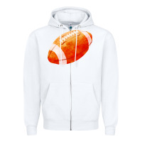 White american football  pigskin  gridiron football Zipper Hoodie - FaDigitalArtStudio