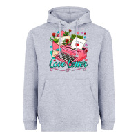 Heather Grey love letter with typewriter Heavyweight Hoodie - AdoDesignShop