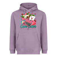 Lavender love letter with typewriter Heavyweight Hoodie - AdoDesignShop