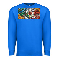 True Royal usa flag and mexico flag with sunflower and cowhide  license plate Premium Sweatshirt - Artiststas