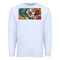 White usa flag and mexico flag with sunflower and cowhide  license plate Premium Sweatshirt - Artiststas