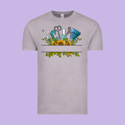 Customize Nail Tools With Sunflower Vintage Tee Designed By Barkaloodesign