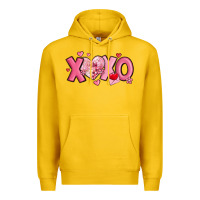 Lemon xoxo disco heart valentine's day Premium Hoodie - MaliasSmallBusiness
