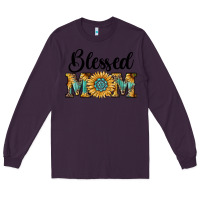 Plum blessed mom Long Sleeve Tee - RanaPortraitStore
