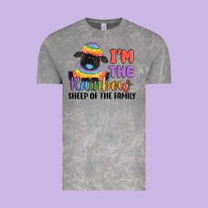 I'm The Rainbow Sheep Of The Family Vintage Tee Designed By Maliassmallbusiness