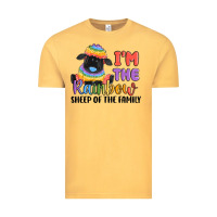 Vintage Mustard i'm the rainbow sheep of the family Vintage Tee - MaliasSmallBusiness