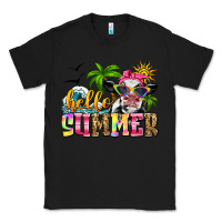 Black hello summer cow Classic Tee - Zillion Design Studio