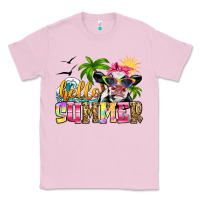 Bubblegum Pink hello summer cow Classic Tee - Zillion Design Studio