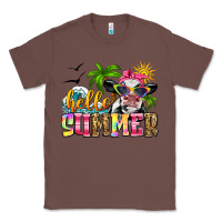 Chestnut hello summer cow Classic Tee - Zillion Design Studio
