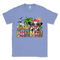 Colony Blue hello summer cow Classic Tee - Zillion Design Studio