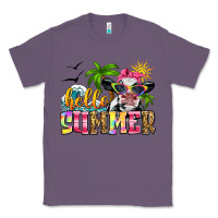 Lavender hello summer cow Classic Tee - Zillion Design Studio