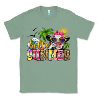 Sage hello summer cow Classic Tee - Zillion Design Studio