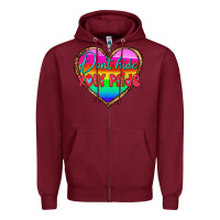 Burgundy dont hide your pride Zipper Hoodie - HRA Design Shop
