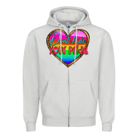 Dove Grey dont hide your pride Zipper Hoodie - HRA Design Shop