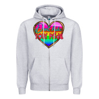 Heather Grey dont hide your pride Zipper Hoodie - HRA Design Shop